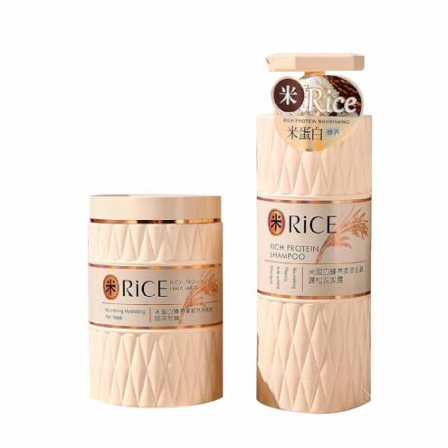 Cặp Dầu Gội Xả RICE Phục Hồi Hư Tổn, Làm Mượt Tóc Hương Nước Hoa Chiết Xuất Gạo