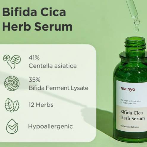 Tinh Chất Dưỡng Da Thảo Dược Manyo Bifida Cica Herb Serum 50ml