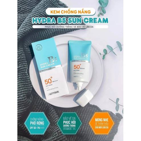  Kem Chống Nắng Pretty Skin Phục Hồi Dưỡng Trắng Hydra B5 Sun Cream SPF 50+/PA+++ 