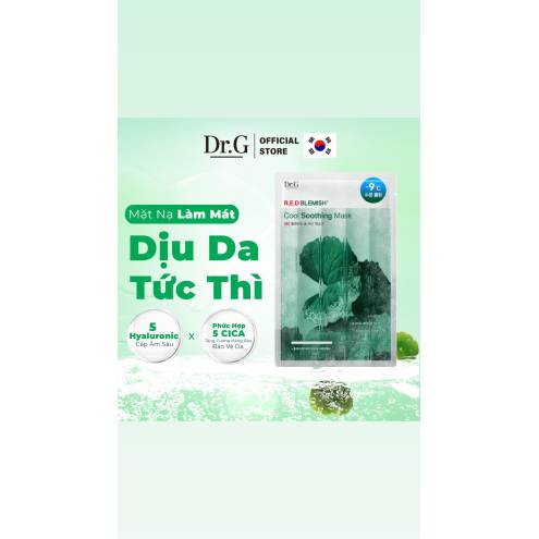 Mặt Nạ DR.G RED BLEMISH COOL SOOTHING - LẠNH ĐẾN -9°C