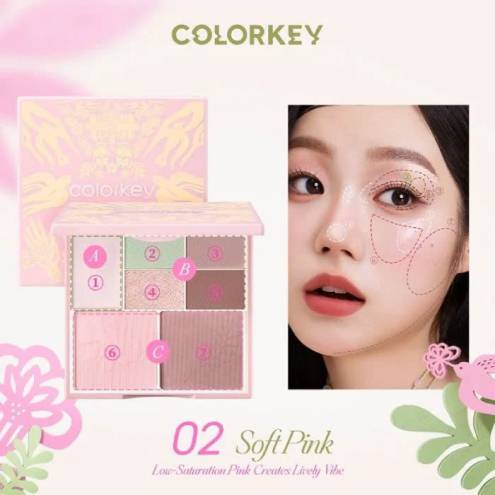 Bảng Phấn Trang Điểm Cho Mặt Và Mắt Colorkey Embrace Nature Seven Shade Makeup Palette