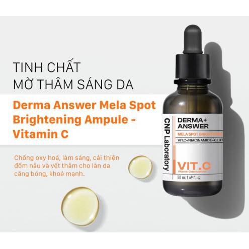 Tinh Chất Dưỡng Sáng Da CNP Derma Answer Mela Spot Brightening Ampule Vit C 50ml