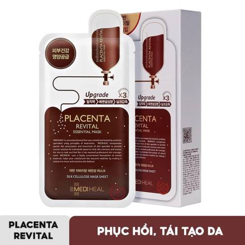 Mặt Nạ Miếng Giảm Mụn, Dưỡng Trắng, Chống Lão Hóa, Phục Hồi Da Mediheal Essential Mask REX 24ml (Teatree, Collagen, Lightbeam, Placenta) 