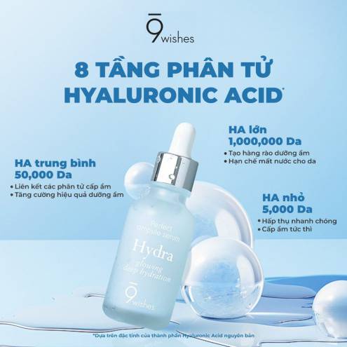 Serum Dưỡng Ẩm 9 Wishes Hydra Skin Ampule Serum 25ml