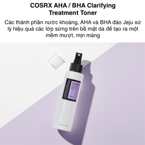 Nước Hoa Hồng Trị Mụn Cosrx AHA/BHA Clarifying Treatment Toner