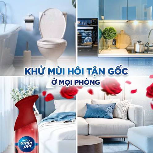Xịt Phòng Khử Mùi AMBI PUR Hương Nước Hoa Downy Đam Mê - 185ml