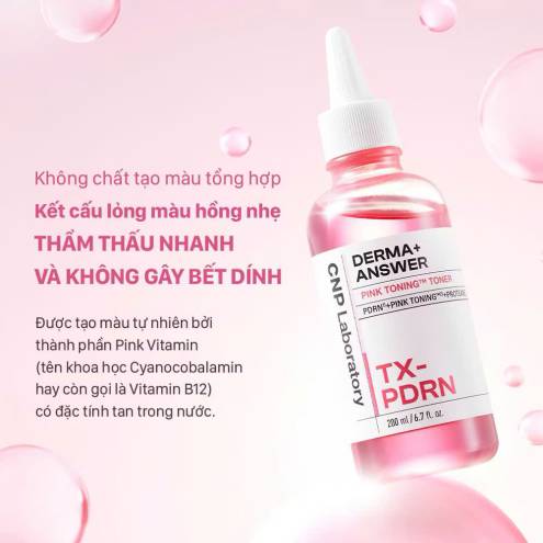 Nước Cân Bằng CNP Derma Answer Pink Toning™ Toner 200ml