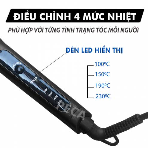 Máy Uốn Tóc Làm Xoăn Tạo Kiểu Tóc Chuyên Dụng 4 Mức Chỉnh Nhiệt Kemei KM - 9942