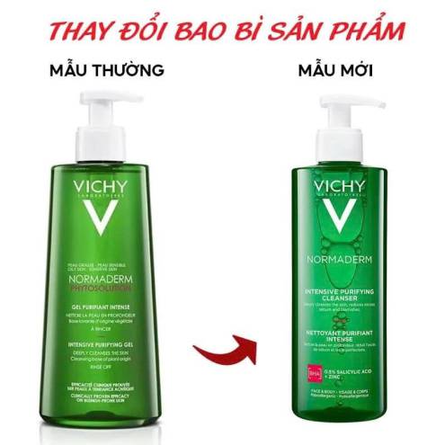 Sữa Rửa Mặt Trị Mụn Vichy Normaderm Phytosolution Intensive Purifying Gel 400ml