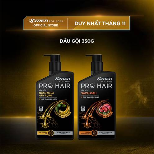 Dầu gội thảo dược Xmen for Boss Pro Hair 350g-Chiết xuất Nhân sâm/ Nấm linh chi