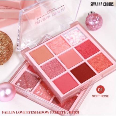 Phấn Mắt Sivanna Colors Fall In Love Eyeshadow Palette - HF631 