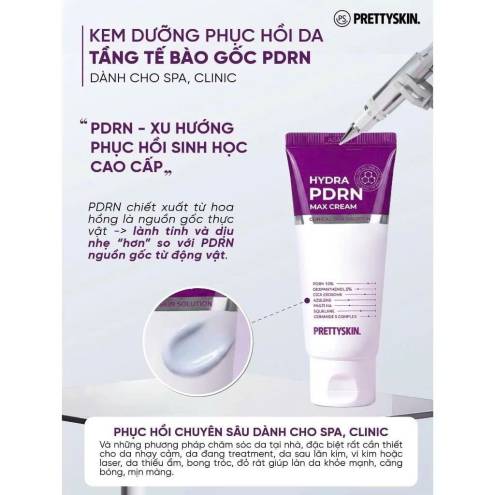 KEM DƯỠNG PHỤC HỒI TẾ BÀO GỐC HYDRA PDRN PRETTY SKIN 50G