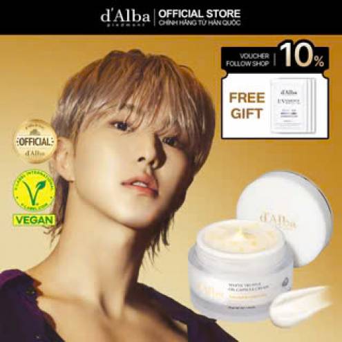 Kem Dưỡng Trắng Da, Kiềm Dầu d'Alba White Truffle Oil Capsule Cream 55g