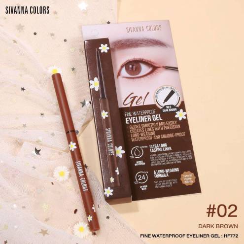 Chì Kẻ Mí Mắt Sivanna Fine Waterproof Eyeliner Gel  