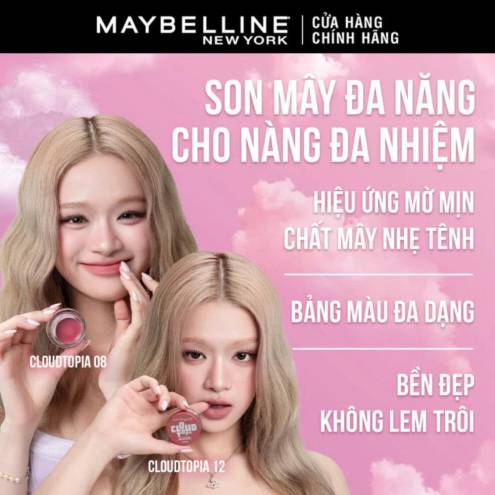 Son Maybelline Cloudtopia Cheek & Lip Mousse Dạng Hũ