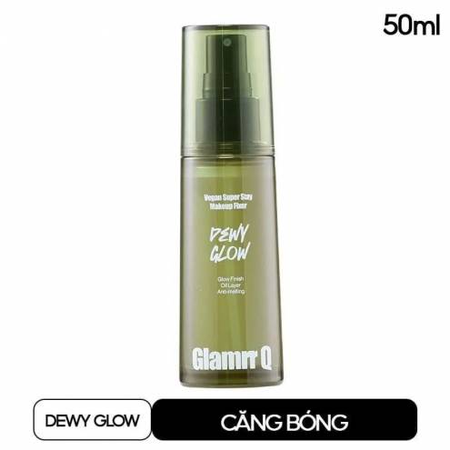 Xịt Khóa Nền Cố Định Trang Điểm Thuần Chay Cho Da Nhạy Cảm Glamrr Q Vegan Super Makeup Fixer