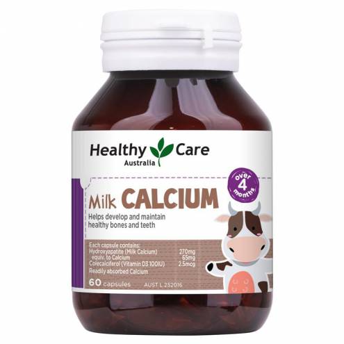 Viên Uống Milk Calcium Healthy Care Bổ Sung Canxi Cho Trẻ 