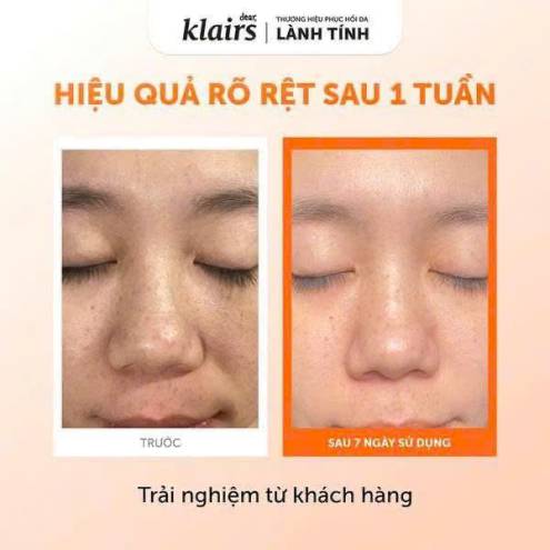 Nước hoa hồng sáng da Klairs Freshly Juiced Vitamin Essence Toner 180ml