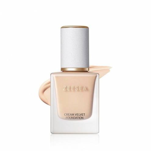 ZEESEA Kem nền dạng lỏng dưỡng ẩm kiềm dầu lâu trôi Velvet Cream Liquid Foundation