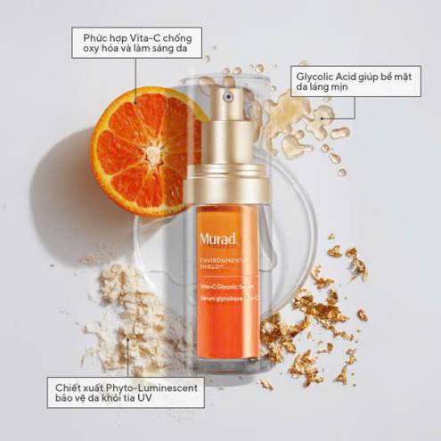 Tinh chất hỗ trợ sáng da, làm đều màu da Murad Vita-C Glycolic Serum 30ml