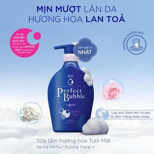 Sữa Tắm Senka Perfect Bubble For Body 500ml