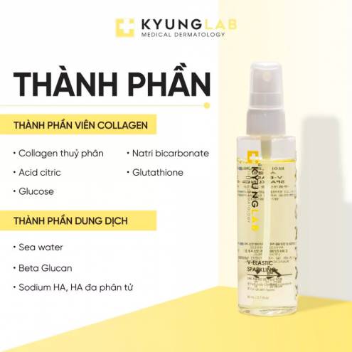 Xịt Dưỡng Ẩm, Chống Lão Hoá Da Kyung Lab V-Elastic Sparkling