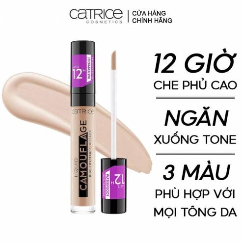 Kem Che Khuyết Điểm Catrice Liquid Camouflage High Coverage Concealer