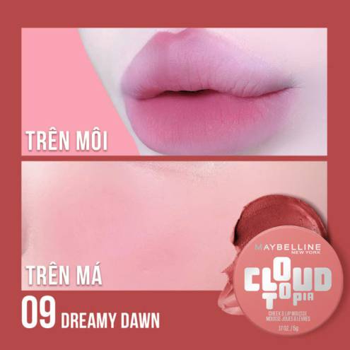 Son Bùn Hũ Maybelline Cloudtopia Cheek & Lip Mousse 5g