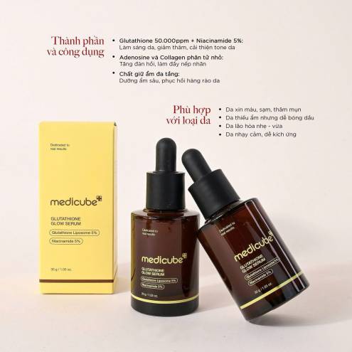 Tinh Chất Dưỡng Sáng Da Medicube Glutathione Glow Serum 30g