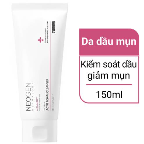 Sữa Rửa Mặt Dạng Gel Làm Sạch Sâu Cho Da Dầu Mụn Neogen Dermalogy A-clear Acne Foam Cleanser