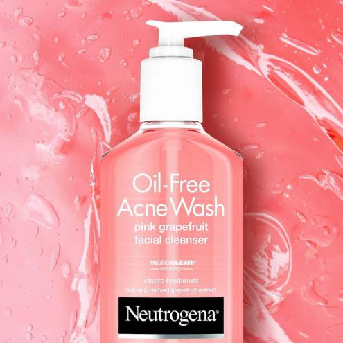 Sữa Rửa Mặt Dành Cho Da Mụn Sưng Viêm Neutrogena Oil-Free Acne Wash Pink Grapefruit Facial Cleanser 