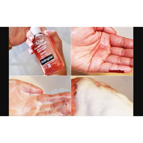 Sữa Rửa Mặt Dành Cho Da Mụn Sưng Viêm Neutrogena Oil-Free Acne Wash Pink Grapefruit Facial Cleanser 