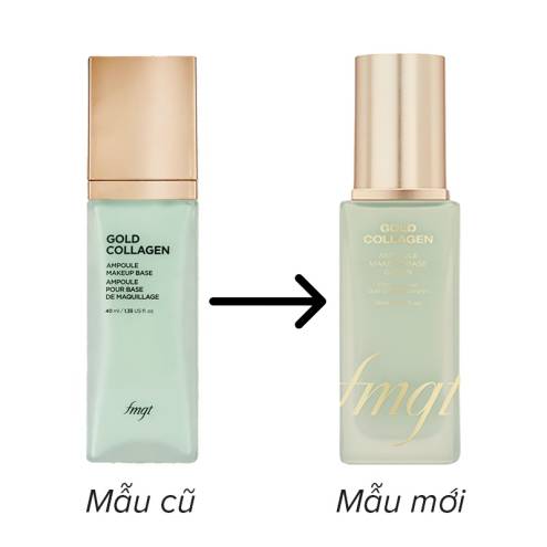  Kem lót làm đều màu da Gold Collagen Ampoule Makeup Base Green SPF30 PA++ fmgt The Face Shop 40ml