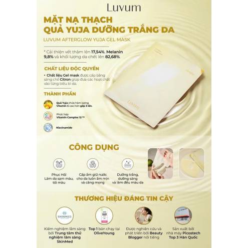 Mặt nạ thạch Luvum Mask (miếng)