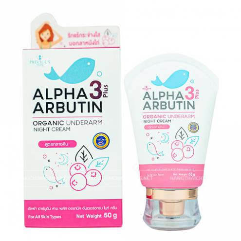 Kem thâm nách Alpha Arbutin 3 plus Organic Underarm Night Cream Thái Lan 