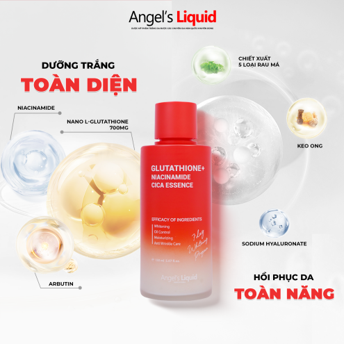 Nước Thần Angel's Liquid Glutathione Niacinamide Cica Essence 150ml