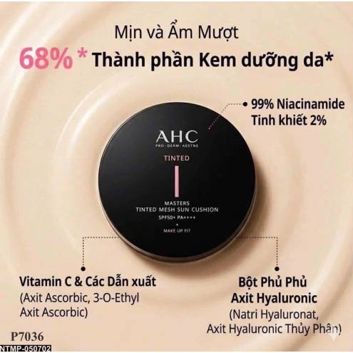 Phấn Nước AHC Tinted Masters Mesh