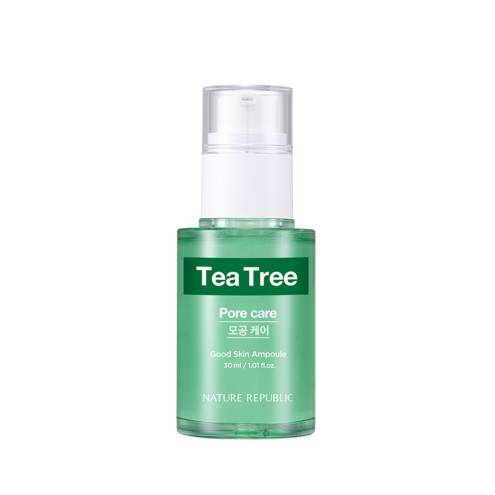 Tinh Chất Kiềm Dầu & Giảm Mụn Nature Republic Good Skin Tea Tree Ampoule 30ml
