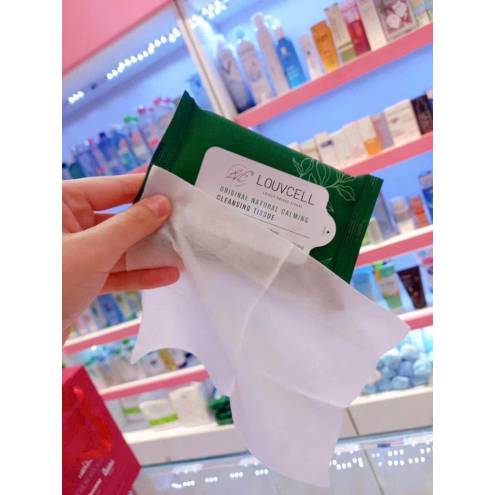 Khăn giấy ướt tẩy trang Louv Cell Original Natural Calming Cleansing Tissue 10 tờ