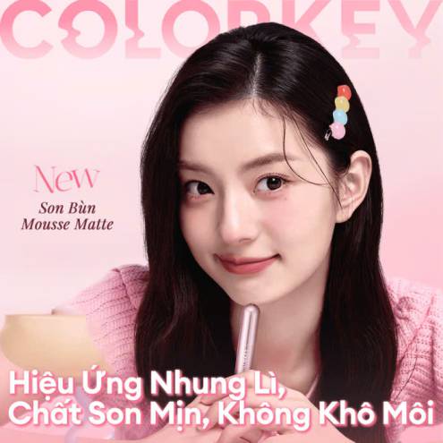 Son Bùn Colorkey Mousse Matte Lip Mud