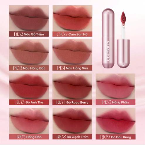 Son Bùn Colorkey Mousse Matte Lip Mud