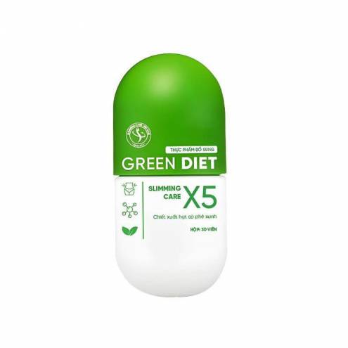 Viên uống giảm cân Green Diet Slimming Care X5 