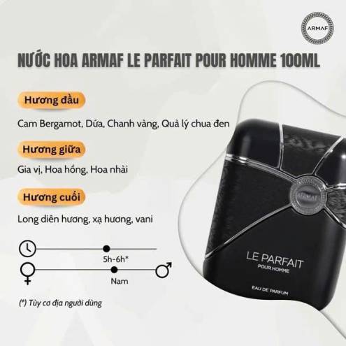 Nước hoa Armaf Le parfait Pour Homme