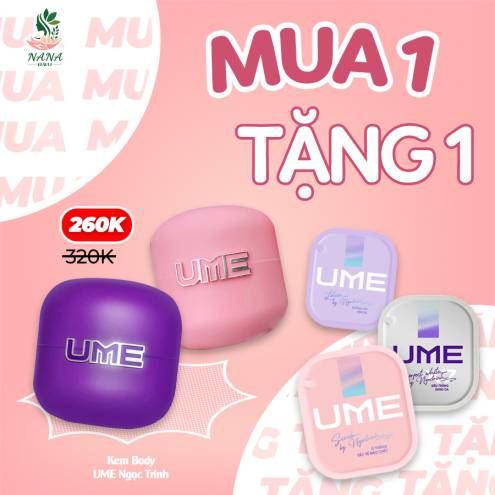 (Tặng kèm 1 túi kem mini) Kem Body UME Ngọc Trinh – Trắng Như Ngọc Trinh