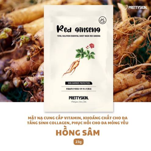 Mặt Nạ Tinh Chất Pretty Skin Total Solution Essential Sheet Mask  