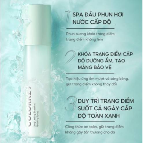 Xịt Khoá Makeup Hương Hoa Hồng Tươi Mát Colorkey Long Lasting Snapshot Finishing Spray