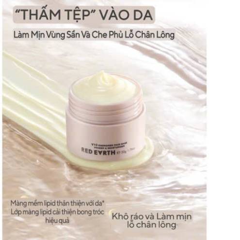  Kem Lót Trang Điểm RED EARTH V10 Energised Face Base