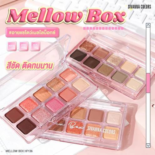 Phấn mắt Sivanna Colors Mellow Box - HF136