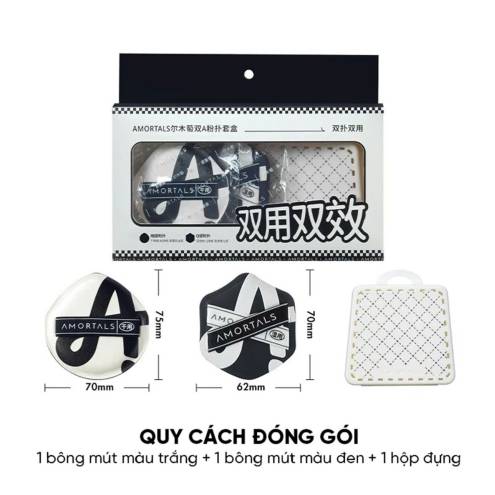 Bông Mút Trang Điểm Tán Nền AMORTALS Double A