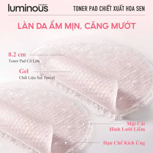 Toner pad Colorkey Luminous Green Tea 60 miếng